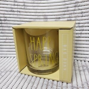 Rae Dunn Glass Mug - Hello Spring
